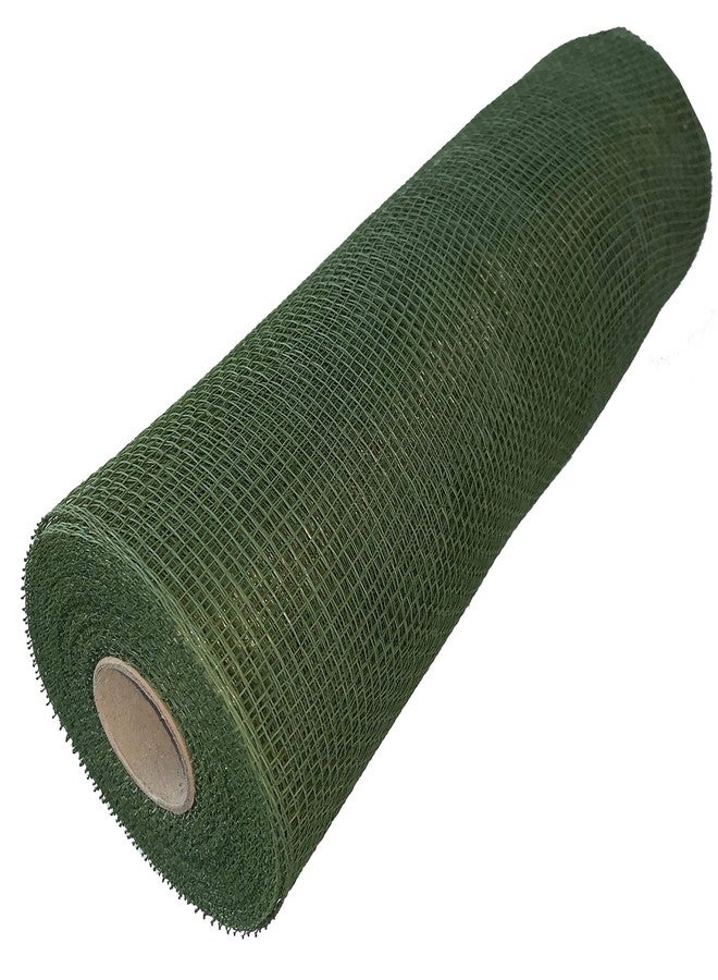 GiftWrap Etc. Olive Green Christmas Deco Mesh - 10" x 10 Yards, Wreath Decoration, Spring, Garland, Gift Basket, Bows, Fall Decor, Thanksgiving, Mardi Gras, St. Patrick's Day, Easter - Image 1
